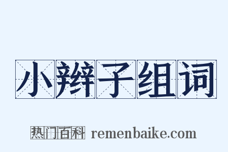 小辫子组词是什么意思的图片